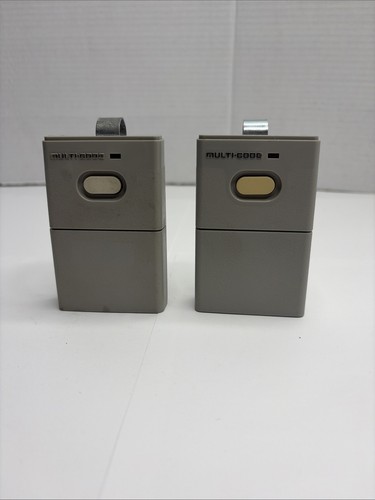 Multi-Code 0440 Linear Gate/Garage Opener 2 Remotes With Visor Clips,tested