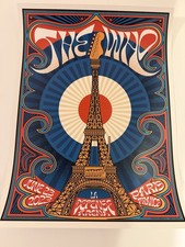 The Who 6/23/2023 Paris Signed Artist Edition  Official Poster LE 50