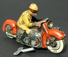 Altes Georg Fischer Motorrad GE 207 Blech Spielzeug Blechspielzeug Blechmotorrad