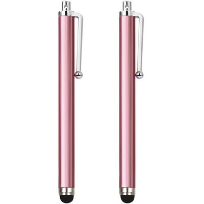 Pink Stylus Pen 2 Pack Silicone Tip For Smart Phone Touch Screen Devices