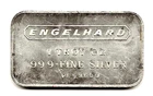 1968-70's  Engelhard Industries 1 oz .999 Silver Bar With 5 Digit Serial PL53689