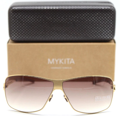 MYKITA NO1 LINDA COL08 GOLDLINE W/BROWN GRADIENT LENS AUTHENTIC SUNGLASSES 62-10