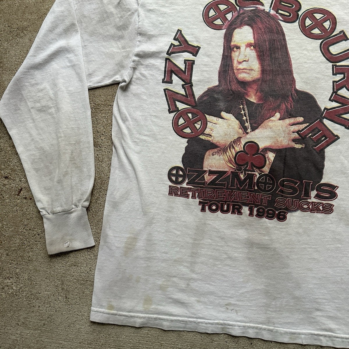 Ozzy Osbourne 1996 Retirement Sucks Ozzmosis Tour T Shirt Sz Large