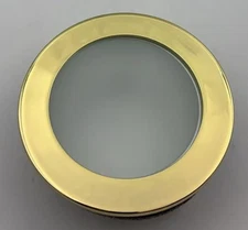 3 Inch Recessed Can Light MR16 Shower Trim Frosted Lens Gold Ring  33007GD