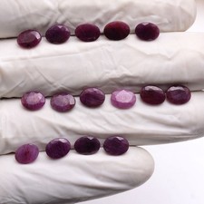 15 Pcs Natural African Ruby Untreated 8mmx6mm Oval Cut Stunning Loose Gemstones