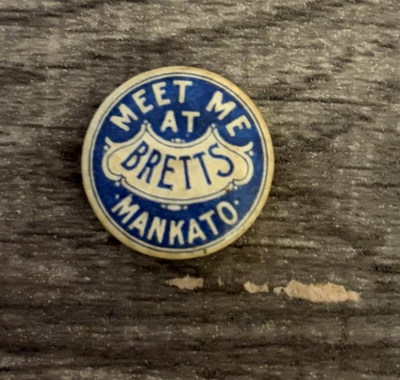 #ad #ad Vintage Meet Me At Brett’s Mankato Pinback Button $14.00