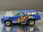 Vintage 1975 Hot Wheels Diecast Marvel THE THING Blue Ford Poison Pinto HK Worn