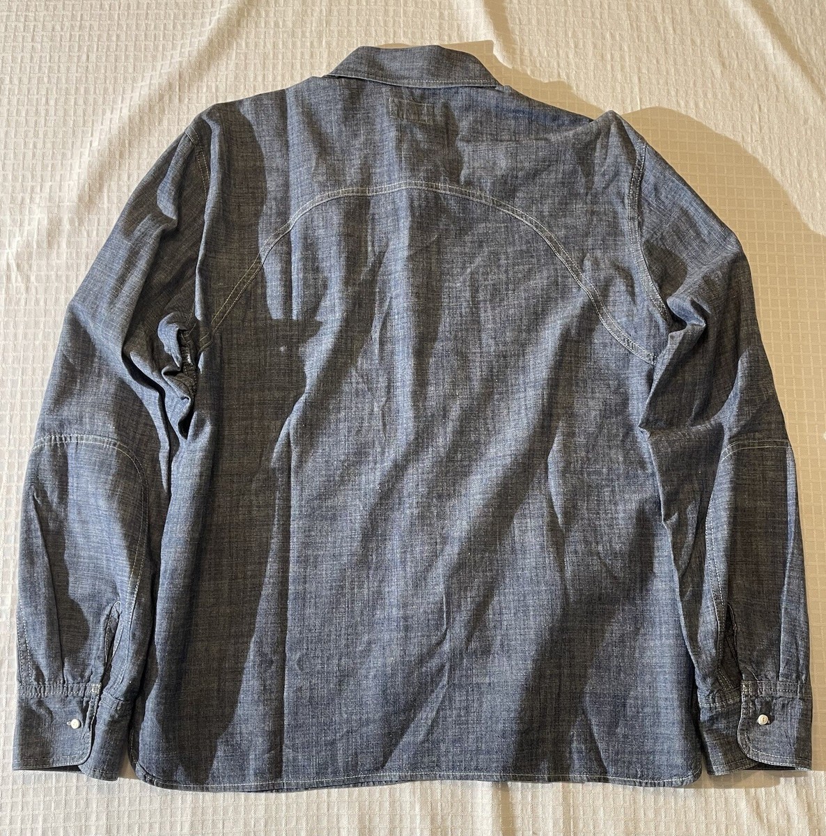 トップス koto Authentic KOTO Denim Button Front Long Sleeve Shirt- Mens