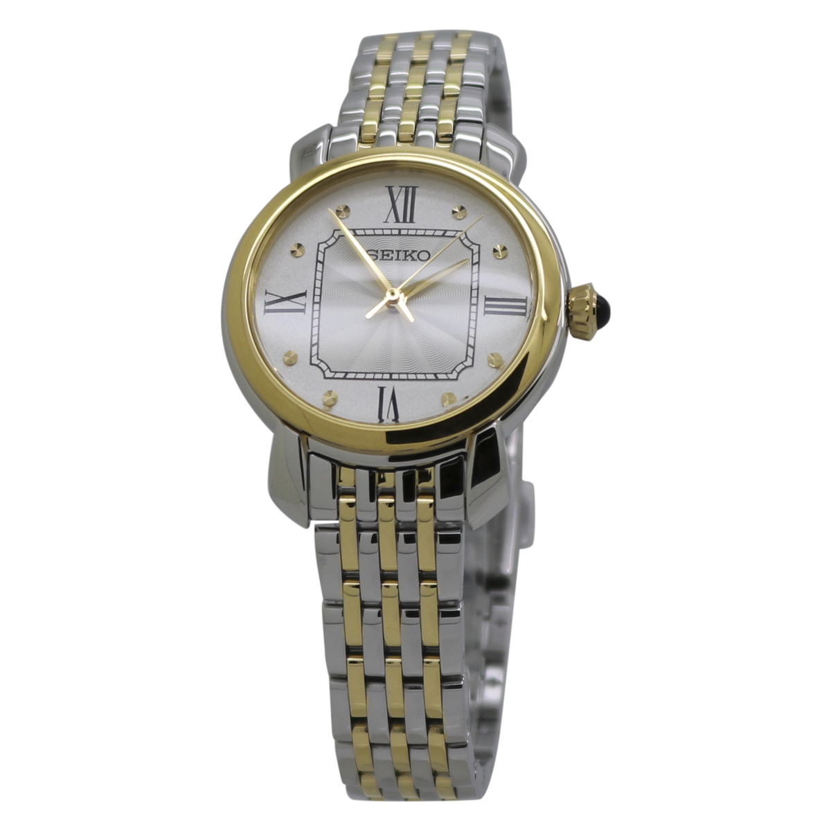 Seiko Classic Silver Dial Two-Tone Stainless Steel Ladies