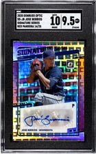 2020 Donruss Optic Jose Berrios RED PANDORA PRIZM /25 SGC 9.5 w/10 AUTO