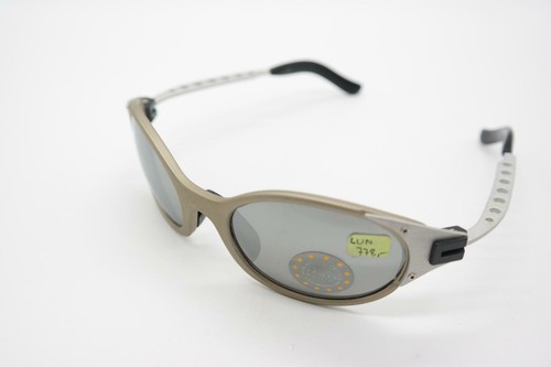 Occhiali Da Sole Vintage Eurolens Antigraffio Oro Argento Nero Ovale N - 第 3/6 張圖片