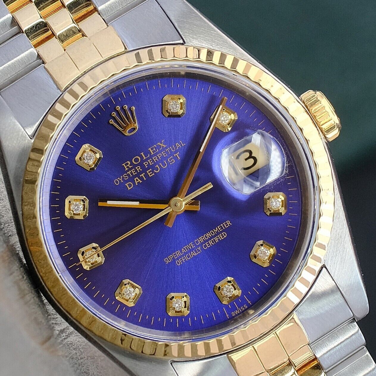Rolex Datejust 18K Gold Steel His & Her Watch 36mm Mens 26mm Ladies 16233 69173 image 9