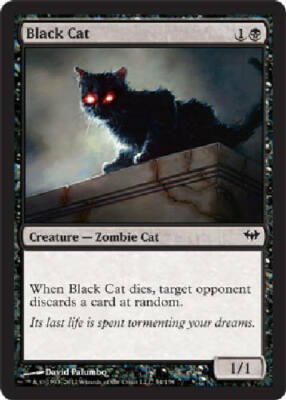 BLACK CAT X4 4 4X Dark Ascension MTG Magic the Gathering Cards