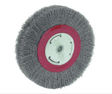 8" ROUND WIREWHEEL STEEL WIRE BRUSH WHEEL FOR BENCH GRINDER 8 X 1 USA Seller