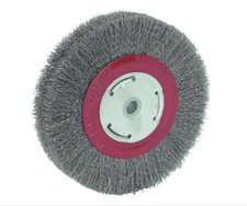 6" ROUND WIREWHEEL STEEL WIRE BRUSH WHEEL FOR BENCH GRINDER 6 INCH X 1 INCH