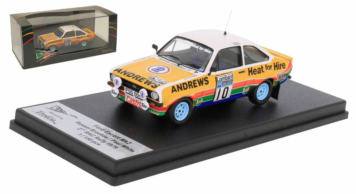 Trofeu RRUK61 Ford Escort MK II #10 RAC Rally 1979 - Russell Brookes 1/43 Scale