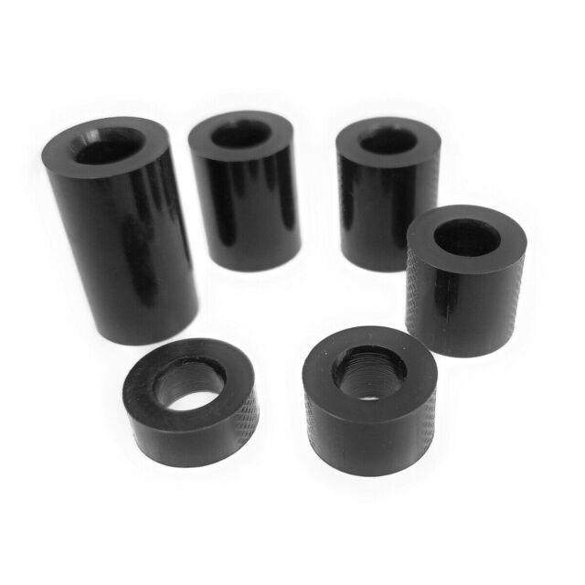 Spacer sleeves spacer - M4 - D:12 mm x ID:4.5 mm POM plastic-