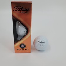 Titleist Pro V1 Play Number 69 Golf Balls Single Sleeve 3 Golf Balls NEW RARE