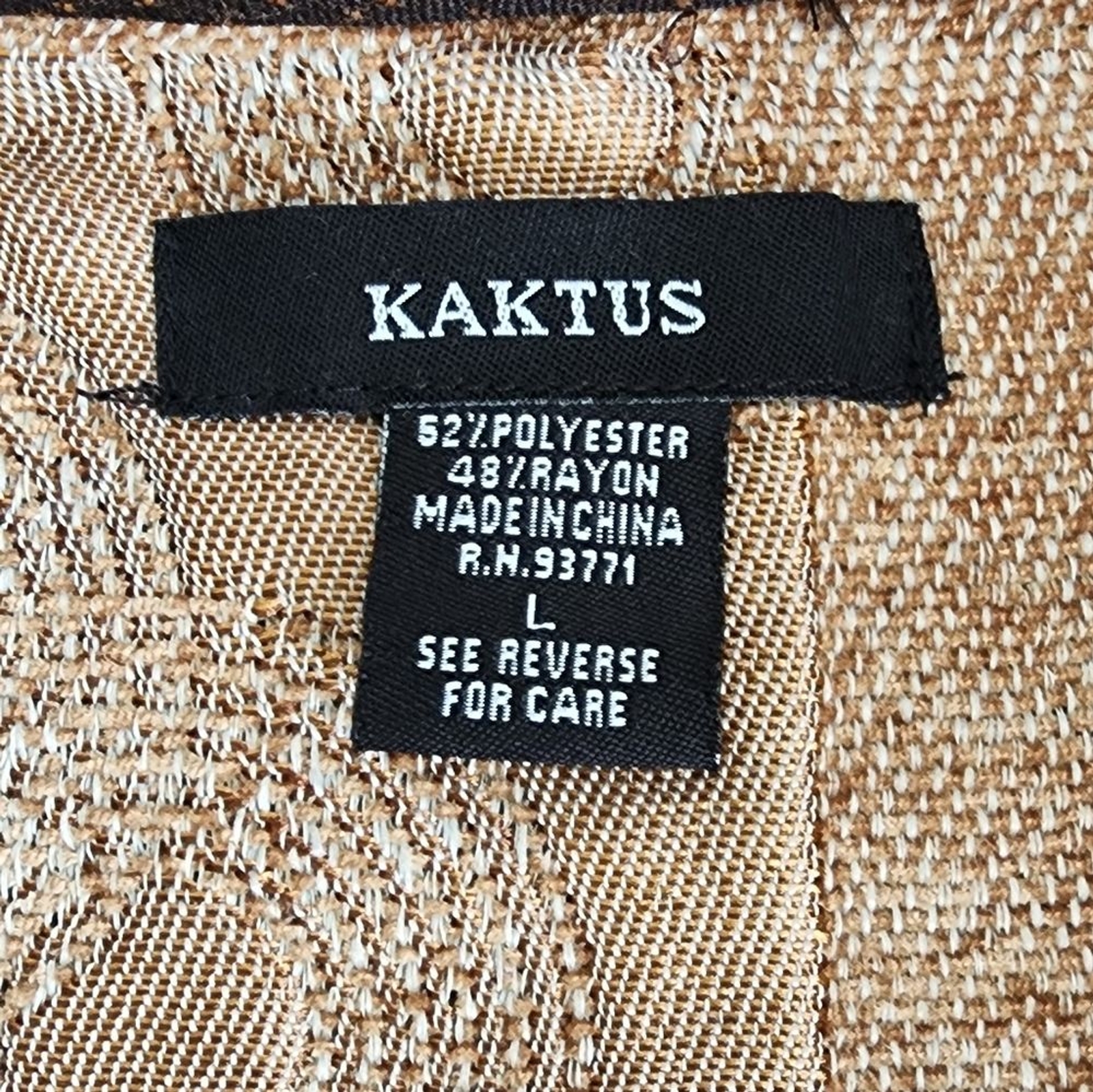 Kaktus Quilted Patchwork Jacket Women's Large - image 5