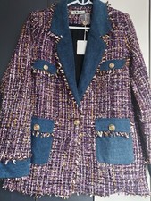 Damen Jackett Blazer Jacke von "Sexy Women" Originelle Optik  Gr. M/L Neu!