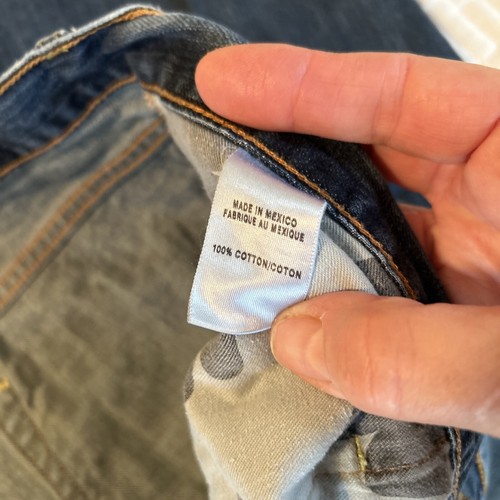 Lucky Brand Jeans Mens 38x34 Blue 361 Vintage Straight Leg Denim Pants Distress - Picture 14 of 17