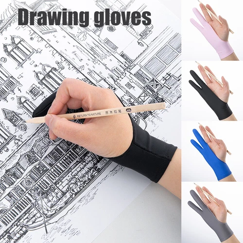 1Pcs Künstler Malerei Handschuhe One-Finger Einzel Lagen 3 Größen Weich Bequem >