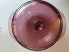 Pyrex Corning Vintage Cranberry Purple Cassarole Dish 1.5 Qt With Lid