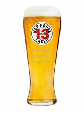 Vatertagsgeschenk personalisiert Hopfenhaus 13 Pint Glas Gravur mit Ihrer Nachricht