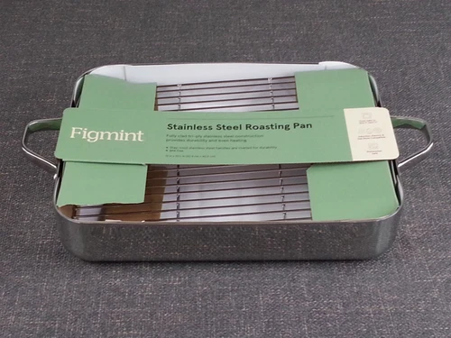 NEW NWT Figmint Stainless Steel Roasting Pan