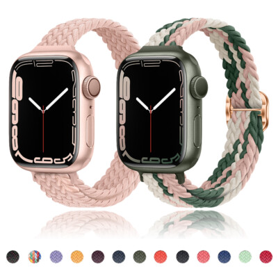 Women Slim Nylon Sport Band for Apple Watch 11 10 SE 40