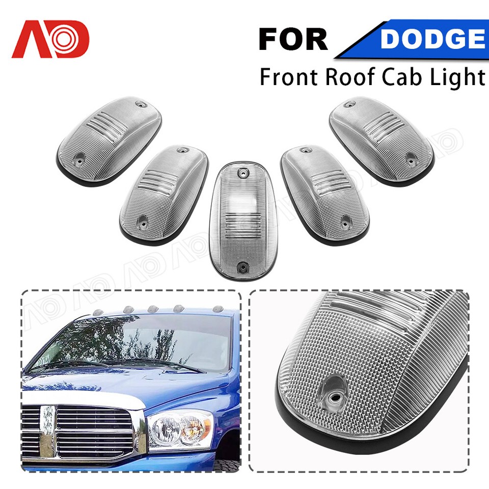 Tresound LED Cab Roof Marker Lights For 03-16 Dodge Ram 1500 2500 3500 With 5 In 1