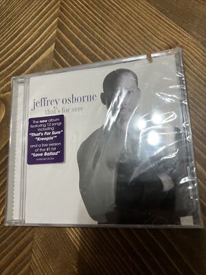 Jeffrey Osborne That's For Sure Cd Hip Hop Funk Soul 2000 Private Music New