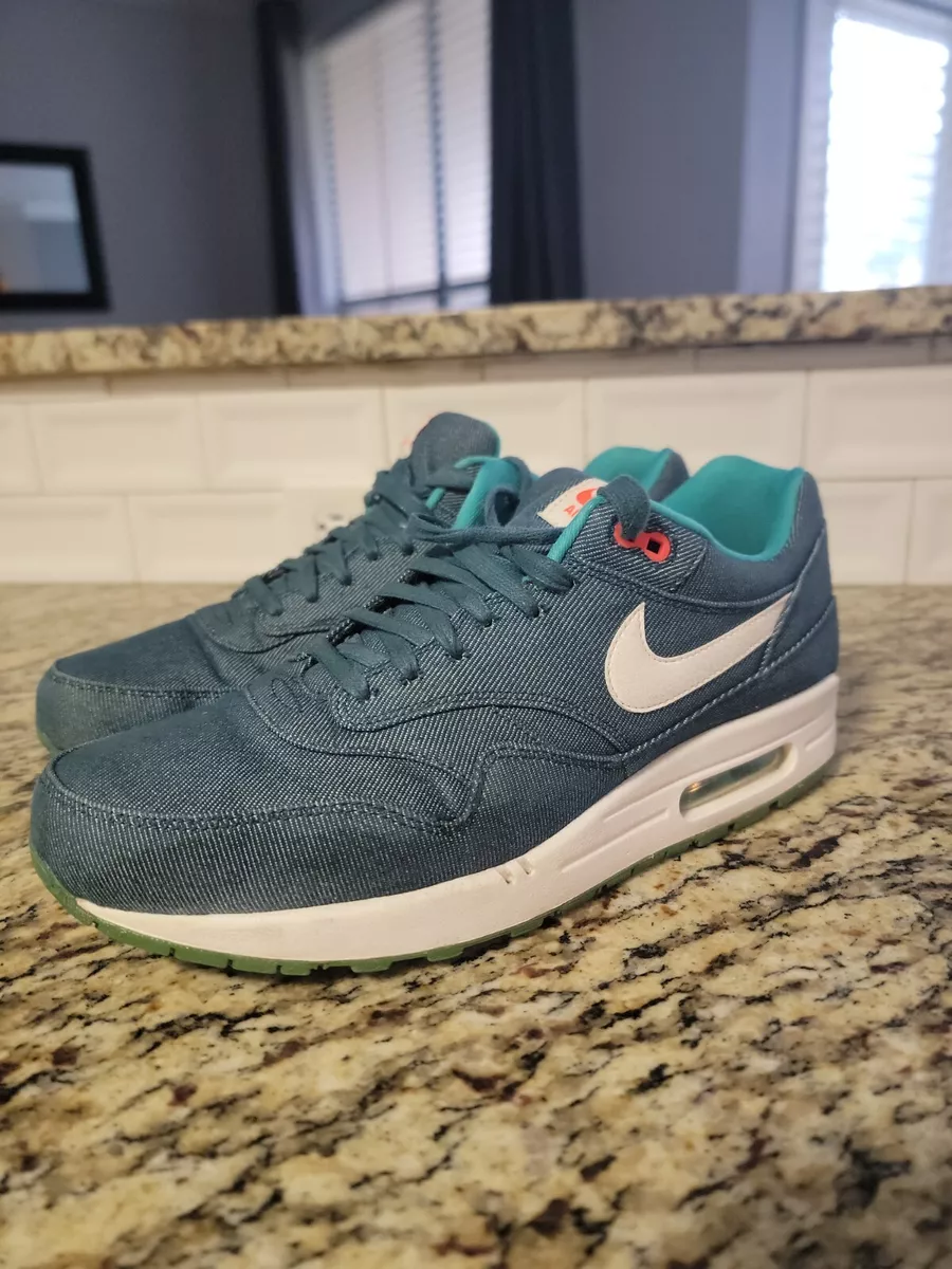 Nike Air Max 1 Premium Turquoise Denim 2013 Size | eBay