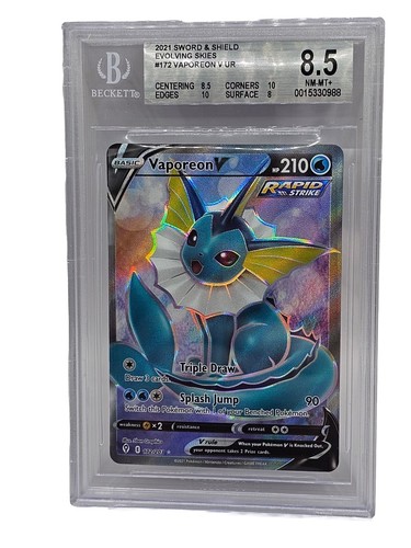 Vaporeon V graded BGS 8.5 for sale on eBay