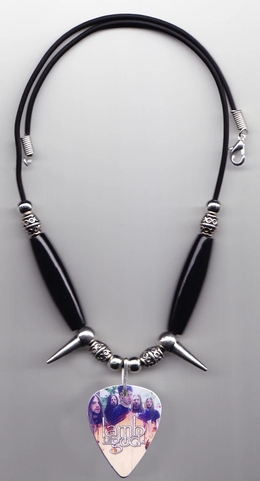Lamb Of God Band Photo Guitar Pick Necklace - Image 2 of 2