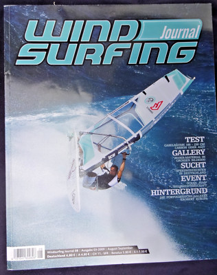 WIND SURFING JOURNAL 3/09,AERON,AL,AMEX,MAUI,NAISH,NORTH,PRO LIMIT,SEVERNE,TECNO