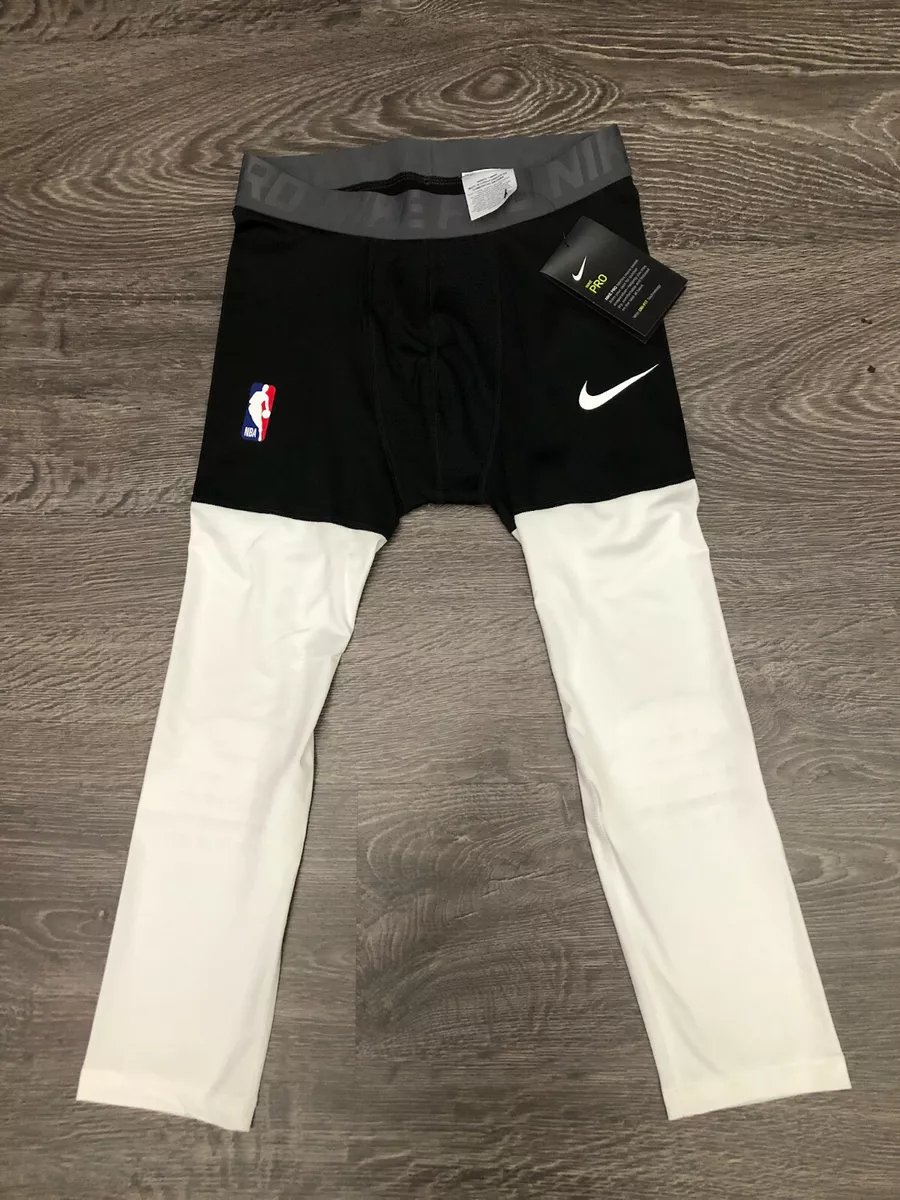 Nike Pro NBA Team Player Issue Basketball 3/4 Tights Pants Dri-FIT  AT9764-011