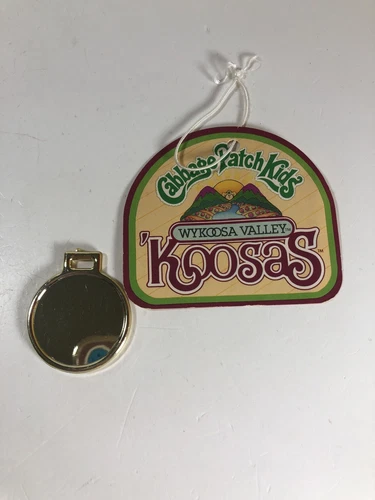 Vintage Cabbage Patch Kids Hang Tag & Dog Tag 'Koosas Wykoosa Valley New