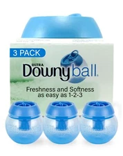 Downy Fabric Softener Ball Automatic Rinse Release Pack of 3  Easy Measure