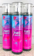 3 Bath  Body Works PARIS AMOUR Fine Fragrance Mist 8oz LOT/SET of 3