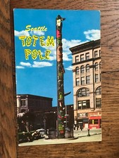 Totem Pole Seattle Washington Smith Tower Postcard