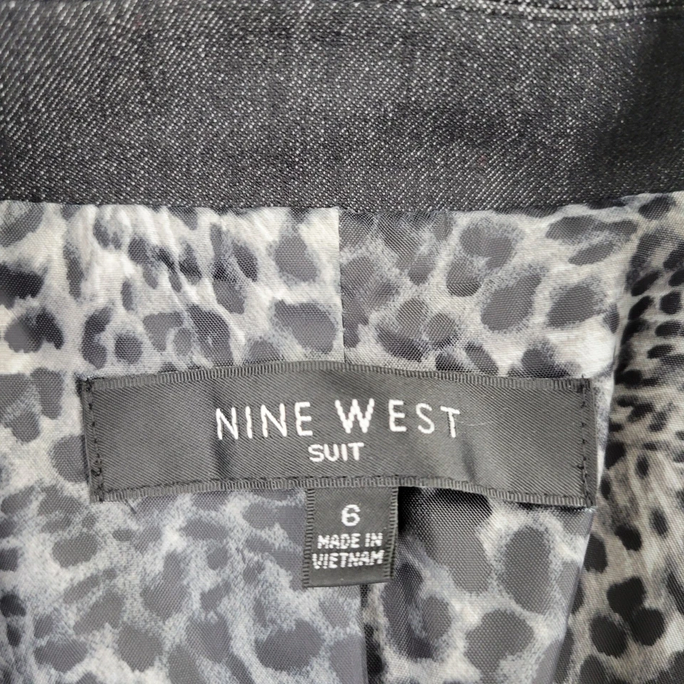 Traje de 2 piezas Nine West para mujer 6 chaqueta abrigo deportivo + 6 faldas lápiz 30x23 Foto 4 de 4