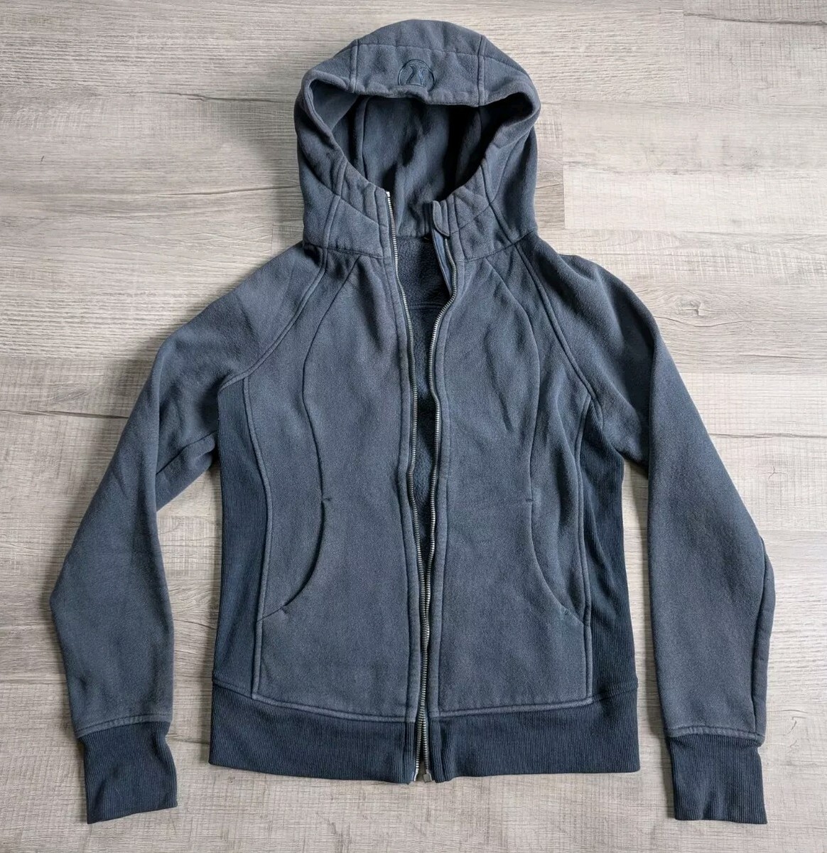 Lululemon Scuba Hoodie Full Zip Sweat Jacket Women's Size Athleisure Blue  READ