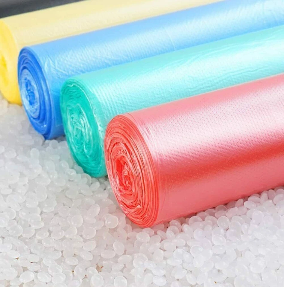 150件装小型垃圾袋五颜六色的垃圾桶衬里一次性塑料垃圾袋 — 第 4/4 张图片