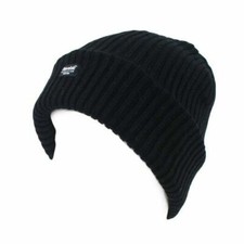 Chunky Kids Childs Thinsulate Black Hat Thick Knit Thermal Winter Warm Clothing