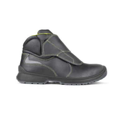 Pezzol Fink S3 Black Leather Shoes No. 40 for Blacksmith Welder with Protection
