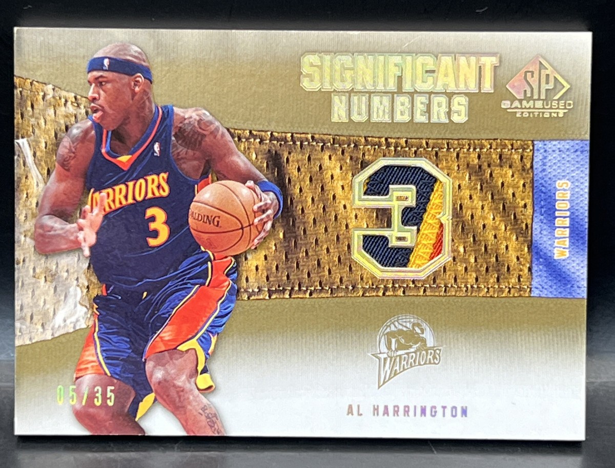 2007-08 UD NBA SP Game Used Al Harrington 5/35 Warriors LOGO PATCH  