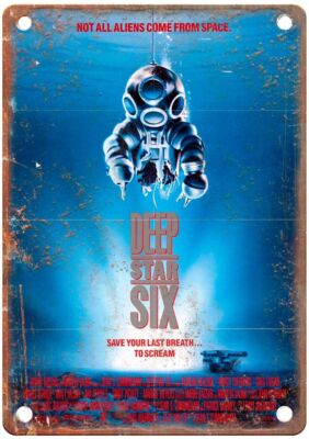 Deep Star Six Vintage Movie Poster Old Retro Look Metal Sign MP1135