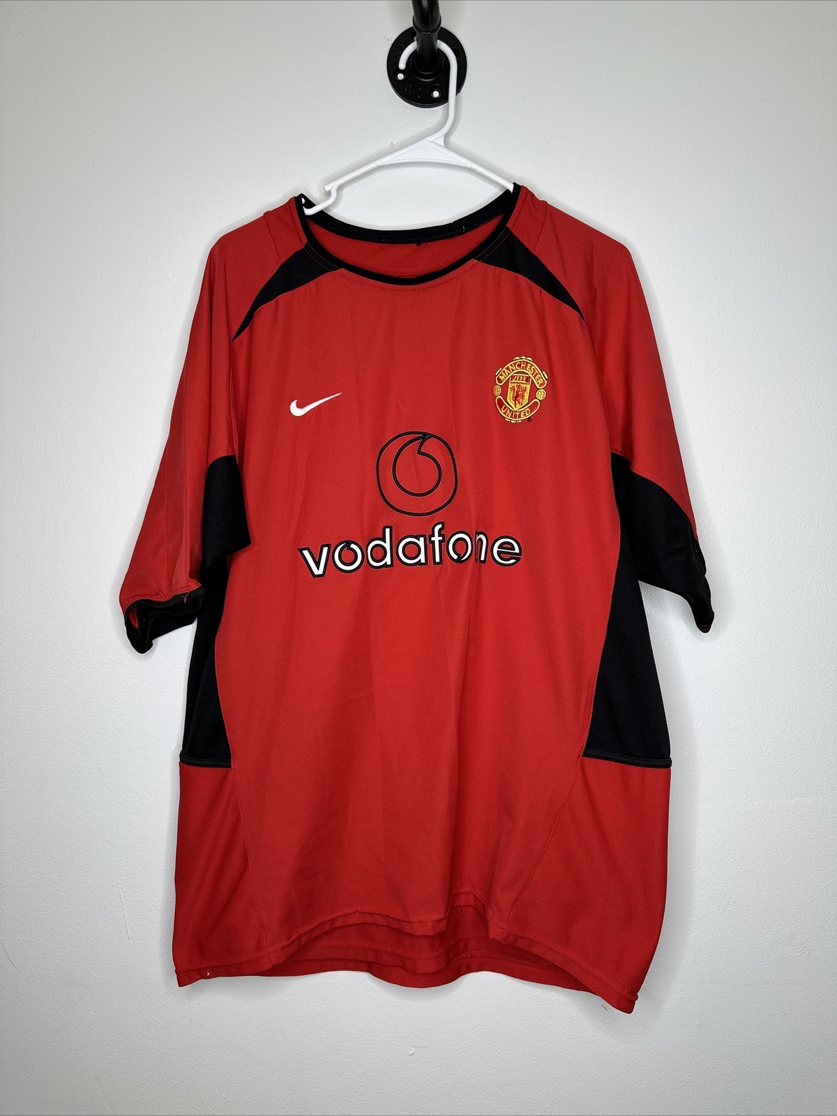Vintage 2002/03 Nike Manchester United Home Football Jersey/Kit - Red Size XL