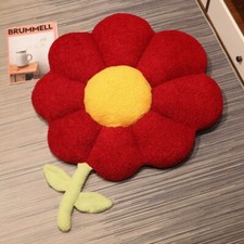 Flower Pillow 23 Inch Red Sunflower Throw Pillow Cute Chair office Cushion